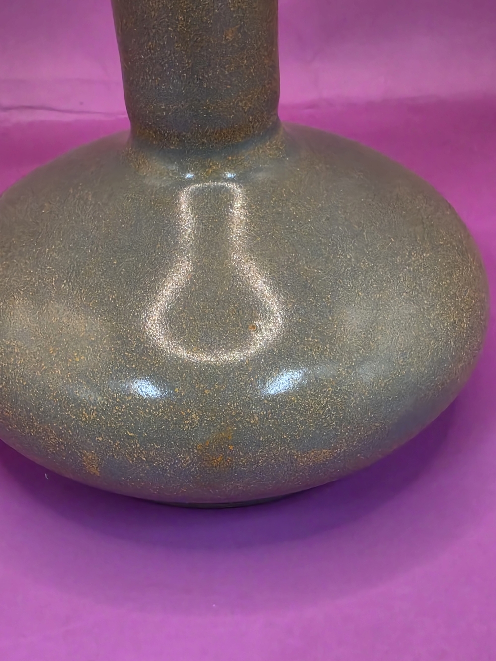 Chinese Glazed Porcelain Vase Marked - Picture 10 of 11